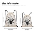 thumbnail image 2 of Daiia Spiders On The Web 1 Pattern Drawstring Backpack, Gym Bag, Lightweight Backpack, Water-Resistant Bag Travel Sports Backpack, Fitness Bag, Yoga Bag-Medium, 2 of 6