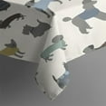 thumbnail image 3 of Cute Animal Dogs Rectangle Tablecloth 60"x84",Waterproof Polyester Rectangle Table Cloth, Wipeable Spillproof Polyester Tablecloth for Dining, Camping, Indoor and Outdoor, 3 of 5