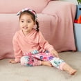 thumbnail image 5 of Jeccie Infant Toddler Baby Girl Clothes Long Sleeve Hoodie Sweatshirt Floral Pants Outfit Sets 3-4 Years, 5 of 10