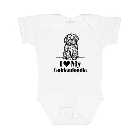 

Inktastic I Love My Goldendoodle Dog Gift Baby Boy or Baby Girl Bodysuit