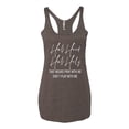 thumbnail image 2 of Half Hood Half Holy Pray With Me Tri-Blend Racerback Tank Top, Brown, X-Large, 2 of 3