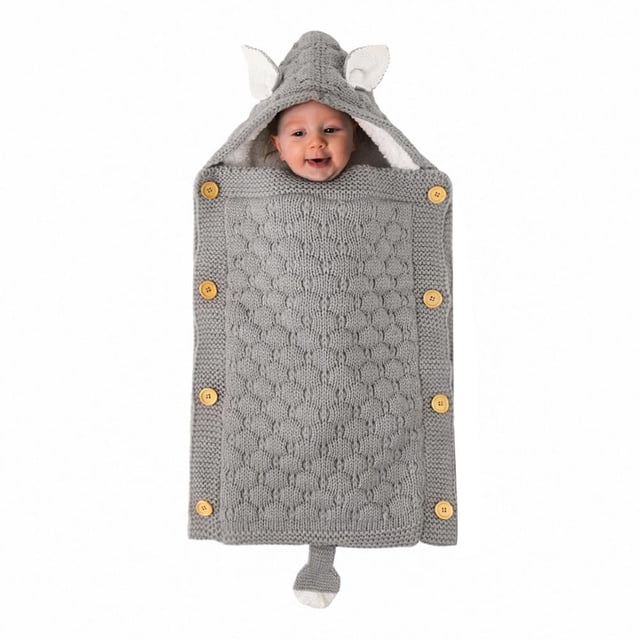 Saco De Dormir De Punto Para Bebé, Manta Envolvente Para Bebé, Manta Para Cochecito, Saco Para Siesta, Mantas De Recepción Yuarrent BA001164-01