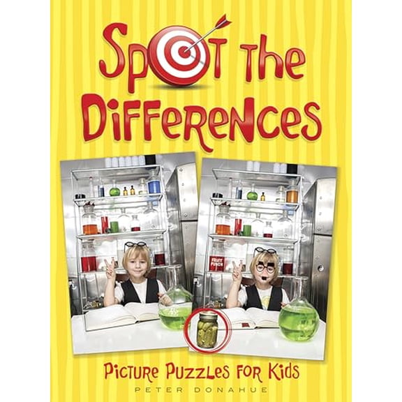 Pre-Owned Spot the Differences Picture Puzzles for Kids Book 1 (Paperback) by Peter Donahue