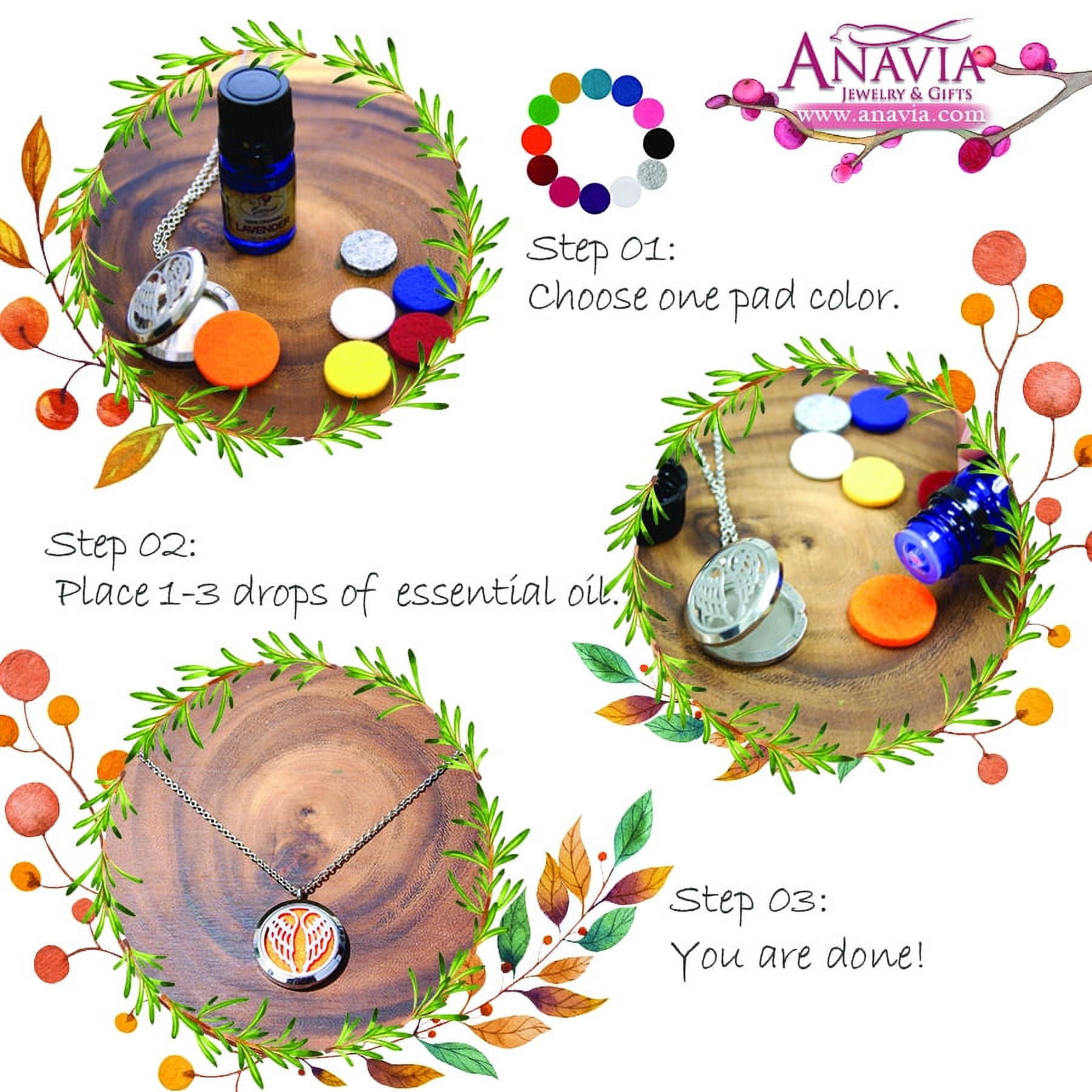 Anavia Tree of Life Aromatherapy Jewelry Essential Oil Double Bracelet with Gift Box