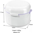 thumbnail image 2 of Caja para dentaduras postizas con colador, caja portátil para aparatos dentales, cajas para dentaduras postizas, caja para retenedores de ortodoncia, caja para limpieza de retenedores, 2 of 5