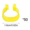 thumbnail image 3 of Yellow Chicken Leg Bands Set Of 50 Numbered Poultry Identification Rings Clip On For Farm 16Mm Plastic, 3 of 6