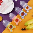 thumbnail image 1 of Bolsa de malla de alimentos complementarios para bebés con música de frutas y verduras de silicona de grado alimenticio para bebés, 1 of 5