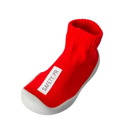 

BELLZELY Compression Socks for Women Clearance Baby Boy Girl Cartoon Warm Floor Socks Rubber Sole Shoes Anti-Slip First Walker