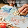 thumbnail image 4 of Cut N' Funnel "Sea Plants & Shells" Designer Flexible Plastic Cutting Board Mat 15" x 11.5", 4 of 7