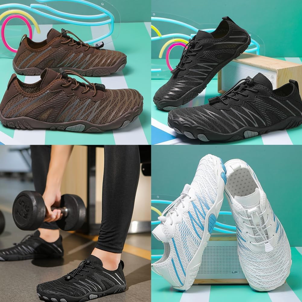 Men's and Women's Beach Hiking Fitness Shoes – Waterproof EVA Comfort Insole, Non-Slip Rubber Sole, Lightweight Couple Style Sneakers for Outdoor Activities