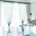 thumbnail image 4 of DISHAN Easy to Install Window Curtain - Solid Color - 100x250cm - Living Room Tulle Window Drapes - Home Decor, 4 of 8