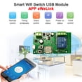 thumbnail image 3 of Amdohai 2PCS eWeLink DC5V 24V 32V Wifi Switch Wireless Relay Module Smart Home Automation Modules Phone APP Remote Control Timer Switch Home Voice Control for Access Control System Inching/Self-L, 3 of 7