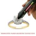 thumbnail image 7 of 1 4/5 ct.t.w 8.5MM Round Cut Lab Created Moissanite Diamond Halo Solitaire Promise Engagement Ring For Women In 14K Solid Yellow Gold (G-H Color, VVS1 Clarity, 1.80 Cttw)-5.5, 7 of 7