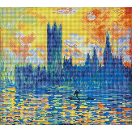 UPC: 4895225912483 | DIAMOND DOTZ® London Parliament in Winter (Monet) Diamond Painting Kit