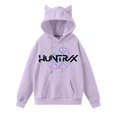 thumbnail image 1 of Pop cazadora para niña Hooded Sweatshirt Women's Cat Ear Hoodie ,Soft Streetwear Pullover ,Cute Long Sleeve Tops for Fall Winter （Purple）, 1 of 4