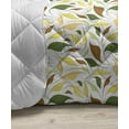 thumbnail image 3 of Yellow and White Down Alternative Comforter, Scattered Butterflies Illustration in Awakening Vibrant Tones, Microfiber Quilt for All Season, 5 Sizes, Earth Yellow and White, by Ambesonne, 3 of 3