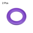 thumbnail image 3 of 2uds Silicona Bobinas Anillo Soporte para Organizar Metal o Plástico Coser Máquina Hilo Carrete, Púrpura, 3 of 6