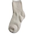 thumbnail image 2 of Lovely Annie Children 6 Pairs Wool Tube Socks Solid 4Y-6Y(White), 2 of 2
