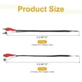 thumbnail image 2 of Uxcell 8 Pcs 8 Pulgadas Abierto RCA 2-Macho 2-Hembra Conector Jack Adaptador a Cable Desnudo de Extremo Abierto de Audio Video RCA, 2 of 6