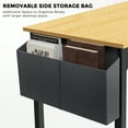 thumbnail image 4 of CONCETTA Computer Desk, 31 Inch with Storage Bag and Iron Hooks for Home, Office, Oak, 4 of 6