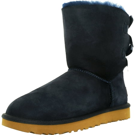 Ugg Women's Bailey Bow II Navy Ankle-High Suede Boot - 9M