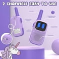 thumbnail image 3 of 2 Pack Gifts for 3-7 Year Old Girls 1000FT Range 2 Channels 2 Way Radio, Walkie Talkie Children Backyard Play Boy Toys Age 4 5 6 7 8 Years Old, 3 of 7