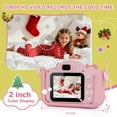 thumbnail image 6 of PayUSD Kids Camera for Girls Boys 1080HD Selfie Digital Cameras 64GB Video Toddler Unicorn Toys Christmas Birthday Gift Age 3-10, Pink, 6 of 10