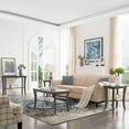 thumbnail image 3 of Leick Home 596445 Vienne Vintage Turkish Medallion Ivory and Navy Area Rug Rectangle 3'9"x 5'9", 3 of 21