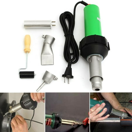 Air Roller - 1600W Professional Electronic Heat Hot Air Torch Plastic Welding Gun Pistol + 2pcs Speed Nozzle +Roller
