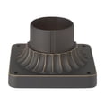 thumbnail image 2 of Capital Lighting 929902OZ Pier Mount Flange For Pier Mounting Post Lights - Bronze, 2 of 3