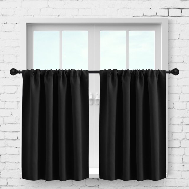 Flmtop Solid Color Small Shower Curtain Soft Texture Small Shower Curtain Liner Uv Resistant Shower Curtains Maximize Privacy Bath Shower Curtains Great for Living Room Office Home