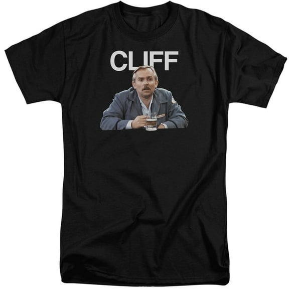 Cheers Cliff Adult Tall T-Shirt Black