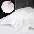 thumbnail image 4 of REGALWOVEN 2PCS Satin Pillowcases , Luxury Silky Pillow Cover, Envelope Closure Soft Pillow Case White Queen, 4 of 8