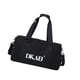 thumbnail image 5 of Bolsa de viaje de lona, ​​bandolera con bolsillo para artículos húmedos, bolsa deportiva de gran capacidad para fitness. Negro, 5 of 9