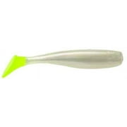 D.O.A. CAL SHAD TAIL PEARL/CHARTREUSE TAIL