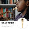 thumbnail image 2 of Trumpet Mouthpiece Copper Trumpet Mouthpiece Replacement Musical Instrument Part for Performance, 2 of 9