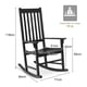 thumbnail image 3 of Costway Mecedora de Exterior de Madera de Acacia Sillón con Respaldo para Pórtico Jardín Césped Balcón Patio Negro 84 x 71 x 116 cm, 3 of 10