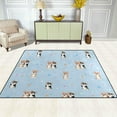 thumbnail image 3 of SKYSONIC Lightweight Carpet Mats Area Soft Rugs Floor Mat Rug Home Decoration for Kids Room Living Room 63 x 48 inches Cute Dogs Pattern, 3 of 6