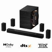 ULTIMEA Skywave X100 9.1.6 THX-Tuned Wireless Surround Sound System w/Dolby Atmos & DTS:X, 10” Subwoofers, 18Hz Low Frequency, 1500W Peak Power, 8K Pass-Through, AVR Grade Sound Bar