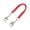 Red, variant on Keep Diving 21 Inch Diving Camera Lanyard, Stainless Steel Retractable Safety Rope for Underwater Photography, Pink