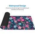 thumbnail image 2 of Navy Blue and Pink Floral Hippie Gaming Mouse Pad Extended Large Mousepad 31.5 X 11.8 Inch, 2 of 6