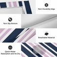 thumbnail image 6 of Navy Blue Pink Striped Outdoor Rug for Patio/Deck/Porch, Non-Slip Large Area Rug 3 x 5 Ft, Modern Minimalist Ombre Lines Indoor Outdoor Rugs Washable Area Rugs, Reversible Camping Rug Carpet Runner, 6 of 8