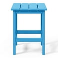 thumbnail image 2 of WestinTrends Outdoor Side Table, All Weather Poly Lumber Adirondack Small Patio Table Square End Table for Pool Balcony Deck Porch Lawn Backyard, Pacific Blue, 2 of 13