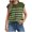 Army Green, variant on Summer Savings!YANHAIGONG Women's Striped Knit Sleeveless Tank Tops,2024 Summer Casual Round Neck Striped Sleeveless Shirts ,2024 Trendy Spring Clothes Striped Sleeveless Shirts
