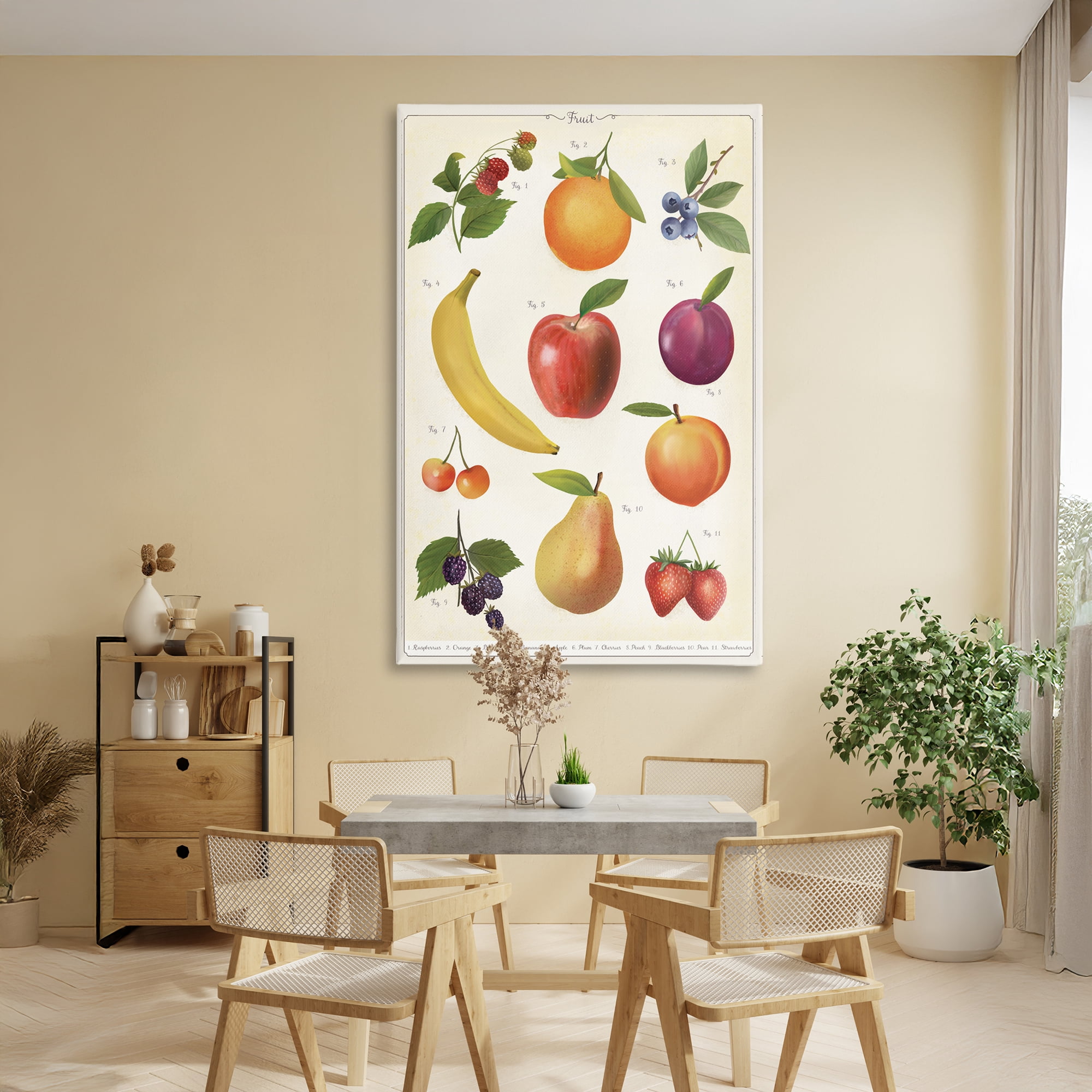 Stupell Industries Fruit Collection Studies Canvas Wall Art, design by Diane Neukirch