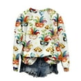 thumbnail image 6 of UTSJKR Mardi Gras Sweatshirt Women Crewneck Carnival Pullover Casual Mardi Gras Print Long Sleeve Fleece Top Multicolor XL, 6 of 6
