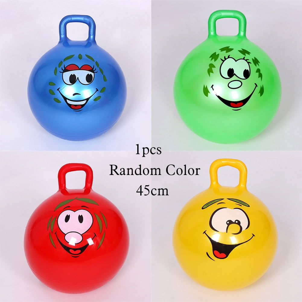 Ball Bounce Handle Inflatable Toy Cartoon Baby Jump Sport Game UK Personal Top 