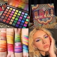 thumbnail image 3 of Paleta de sombras de ojos HUOGUO, 48 colores, sabores exóticos, purpurina, 3 of 5
