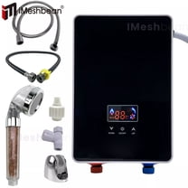 iMeshbean 6500W 220V Tankless Electric Hot Water Heater Instant Boiler On Demand Whole House US