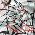 thumbnail image 5 of Ambesonne Grunge Window Valance, Retro Abstract Pattern, 54" X 12", Mint Green Vermilion, 5 of 5